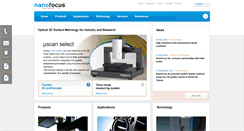 Desktop Screenshot of nanofocus.com