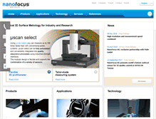 Tablet Screenshot of nanofocus.com